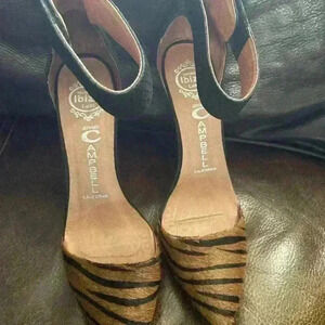 Jeffery Campbell Ibiza tiger striped heels